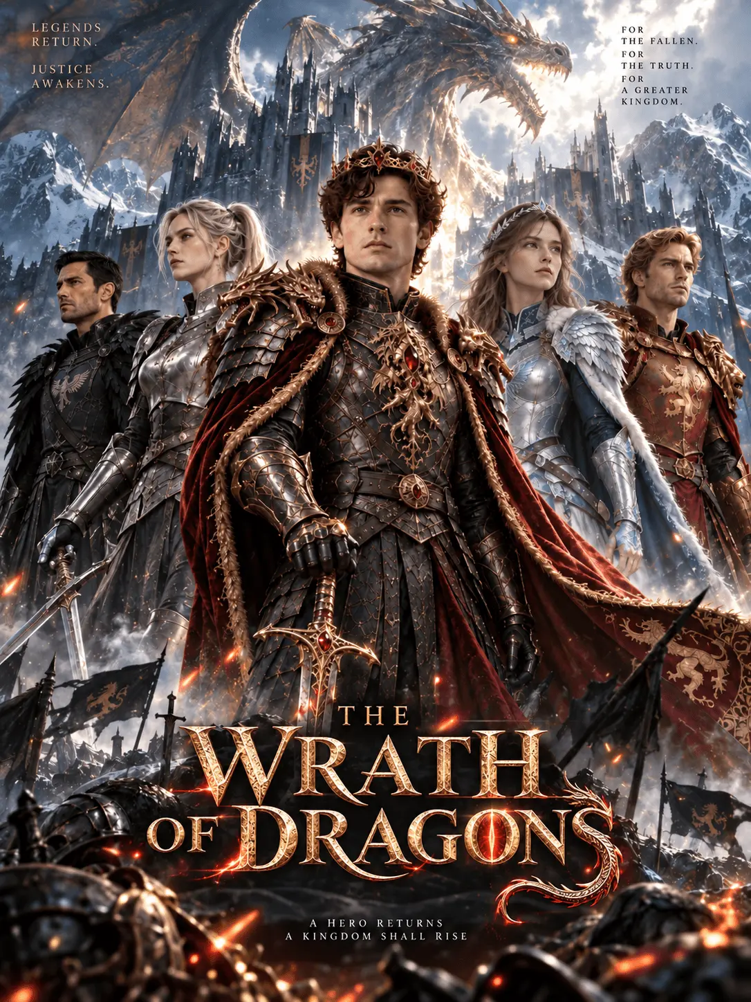 THE WRATH OF DRAGONS A HERO RETURNS short drama poster