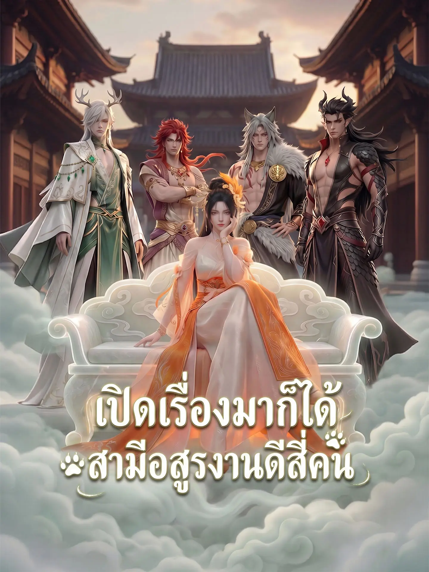 เปิดเรื่องมาก็ได้สามีอสูรงานดีสี่คน short drama poster
