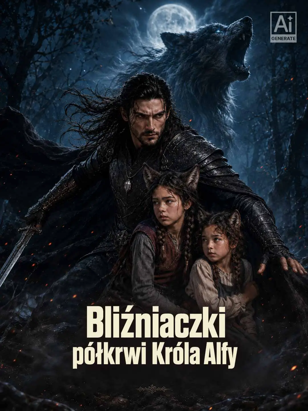 Bliźniaczki półkrwi Króla Alfy short drama poster
