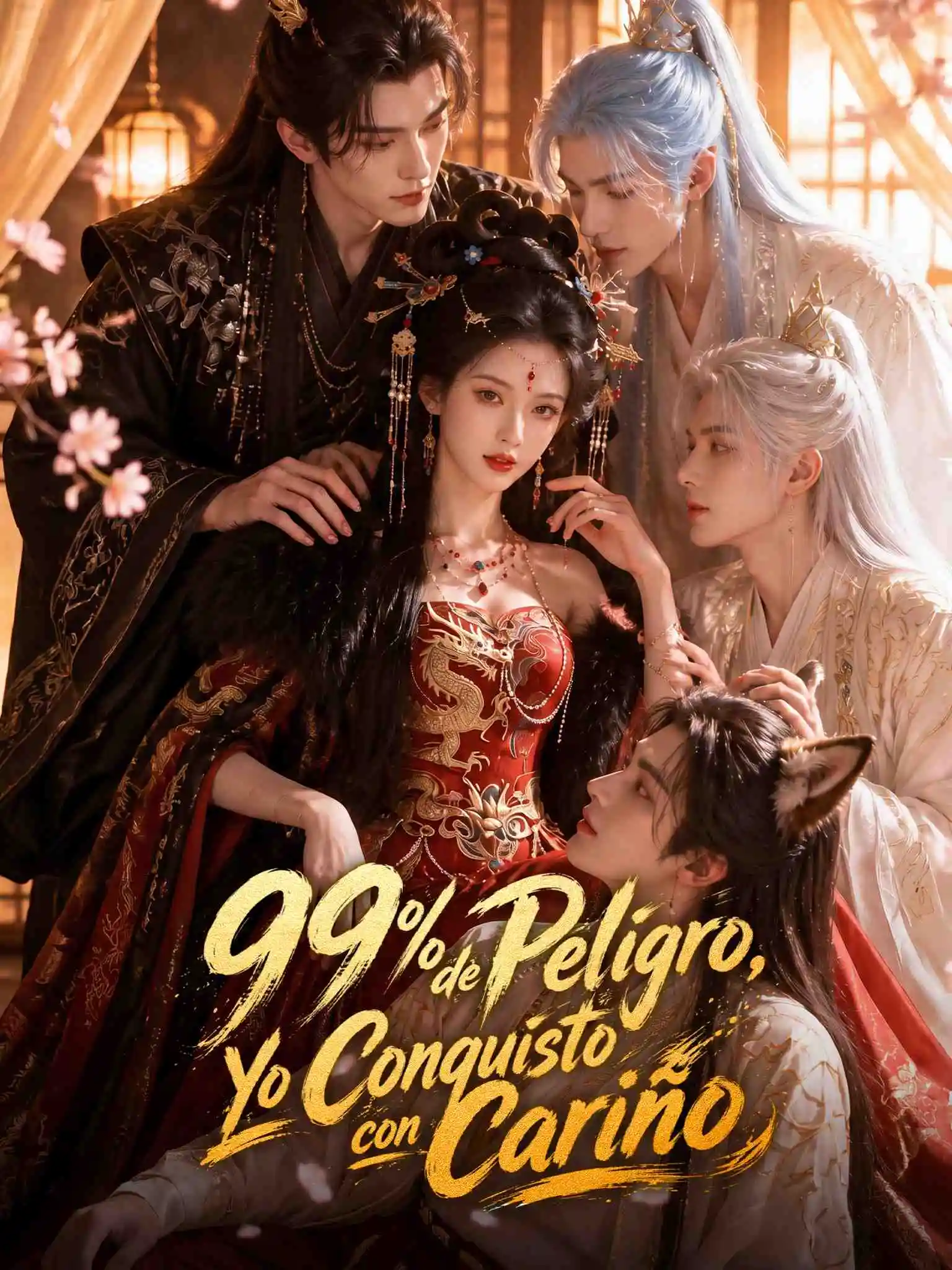 黑化值99!女帝靠撸毛攻略全后宫! AI西配 short drama poster
