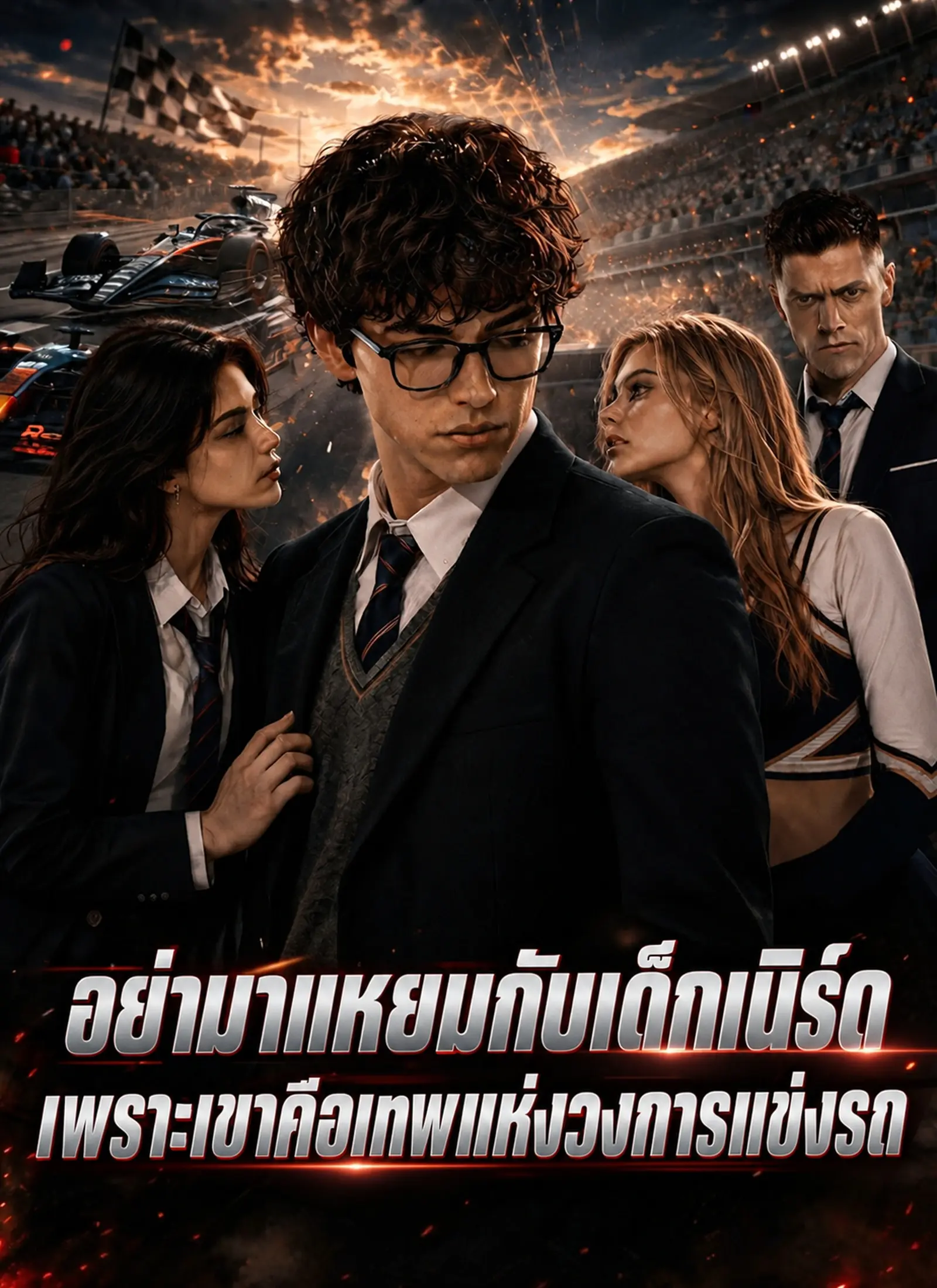 อย่ามาแหยมกับเด็กเนิร์ด เพราะเขาคือเทพแห่งวงการแข่งรถ short drama poster