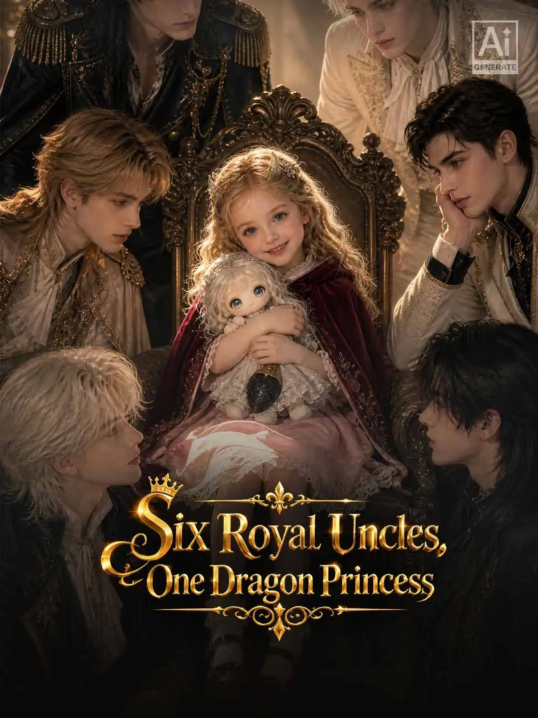 Six Royal Uncles, One Dragon Princess short drama poster