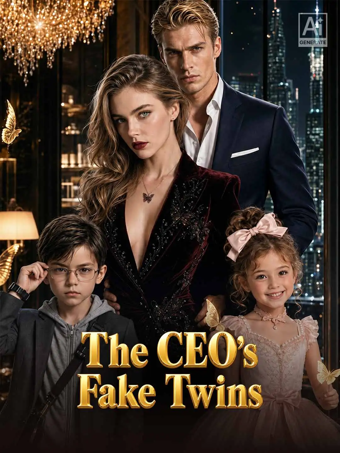 The CEO's Fake Twins short drama poster