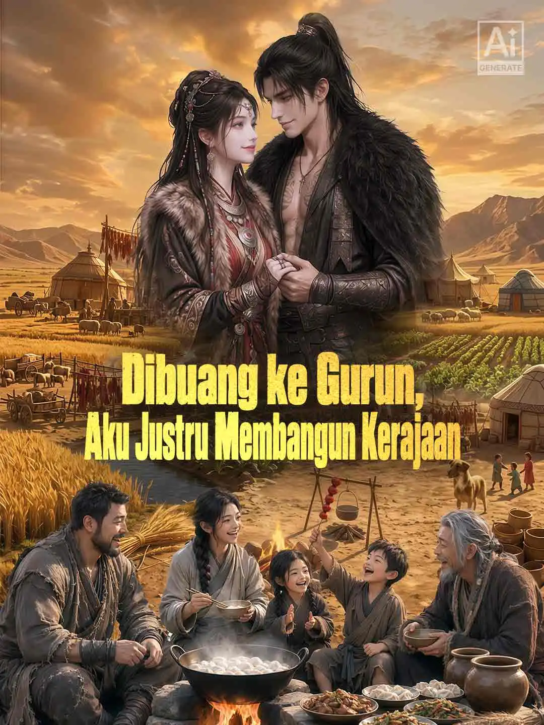 Dibuang ke Gurun, Aku Justru Membangun Kerajaan short drama poster