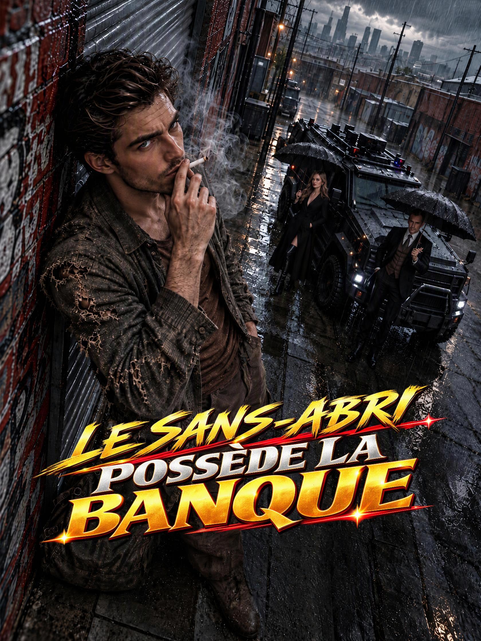 LE SANS-ABRI POSSÈDE LA BANQUE short drama poster