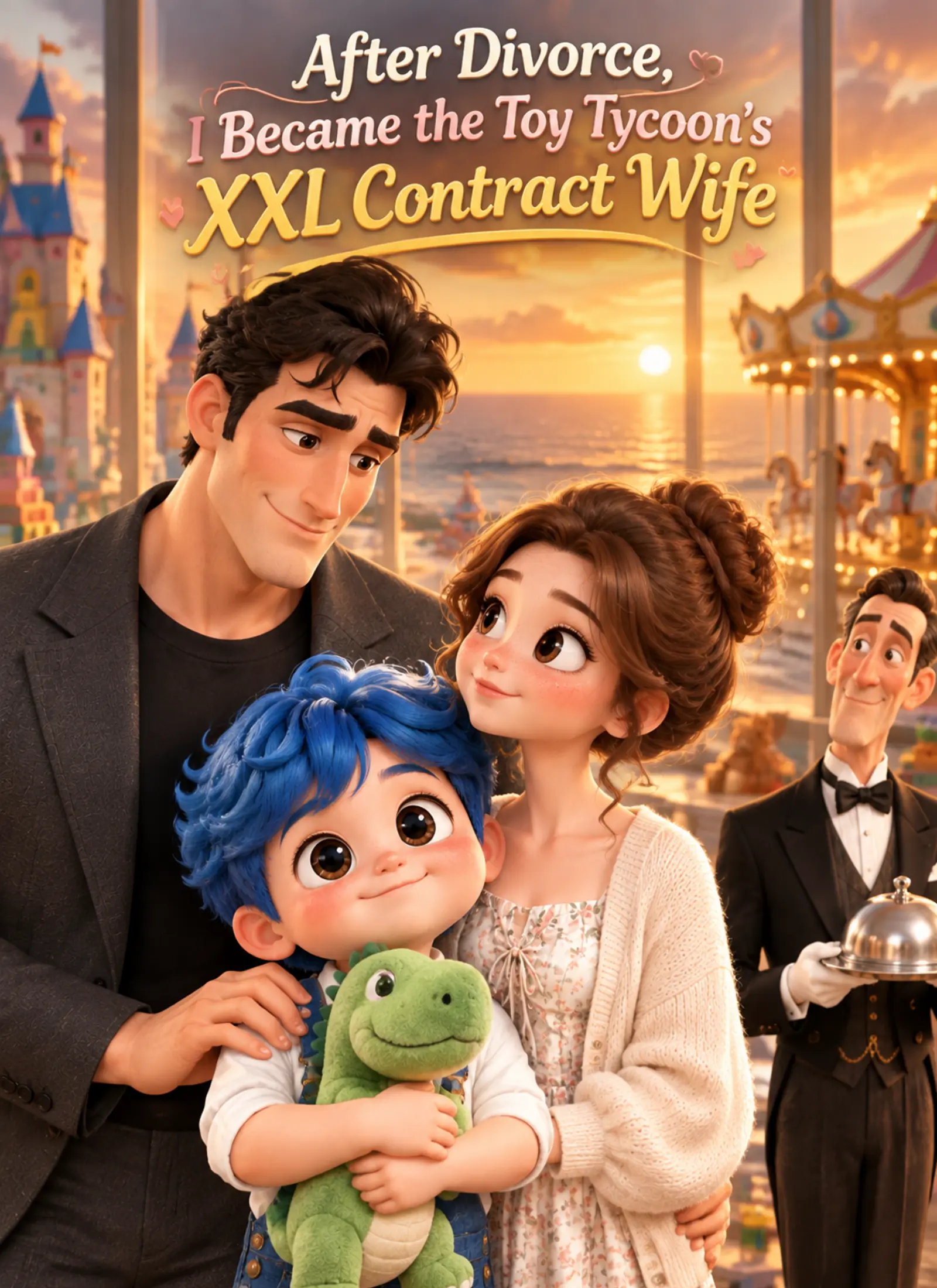 After Divorce, I Became the Toy Tycoon’s XXL Contract Wife short drama poster