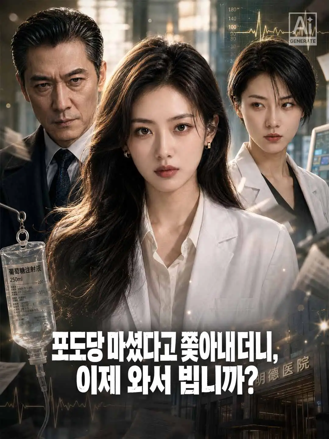 포도당 마셨다고 쫓아내더니, 이제 와서 빕니까? short drama poster