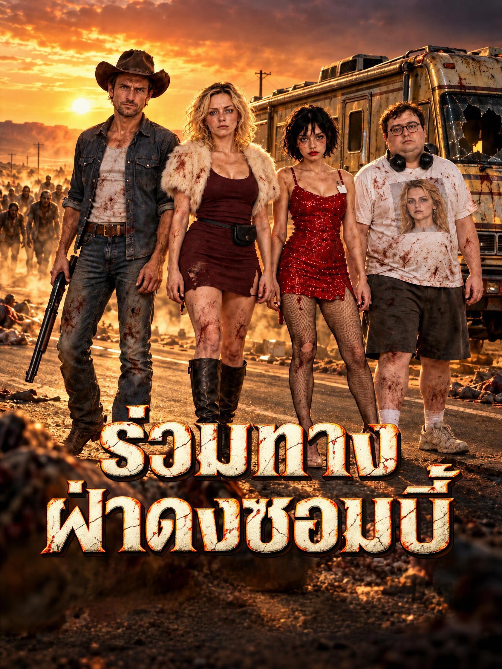 ร่วมทางฝ่าดงซอมบี้ short drama poster