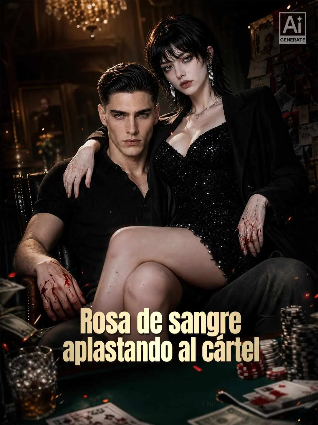 Rosa de sangre aplastando al cártel short drama poster
