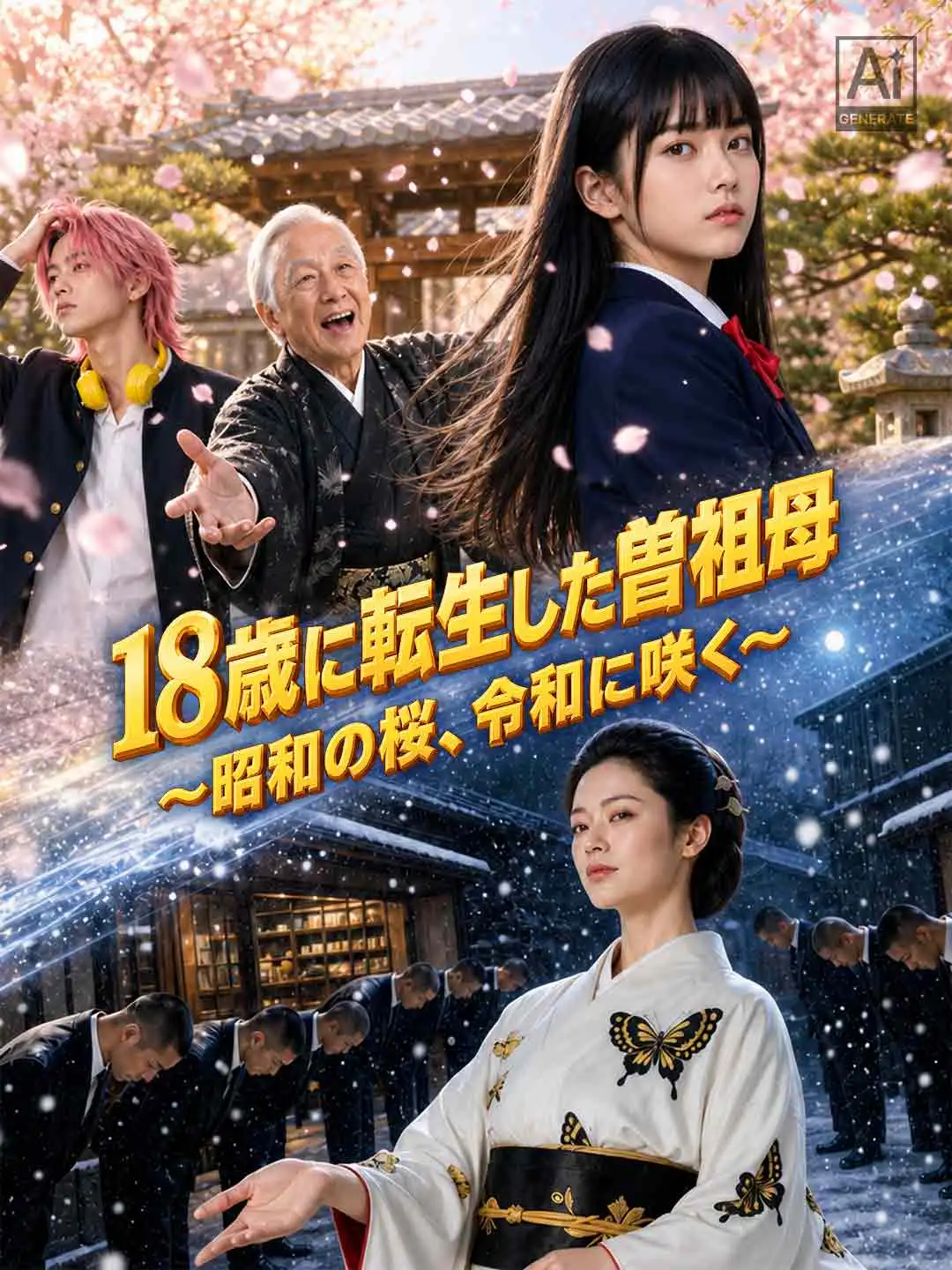 18歳に転生した曾祖母 〜昭和の桜、令和に咲く〜 short drama poster