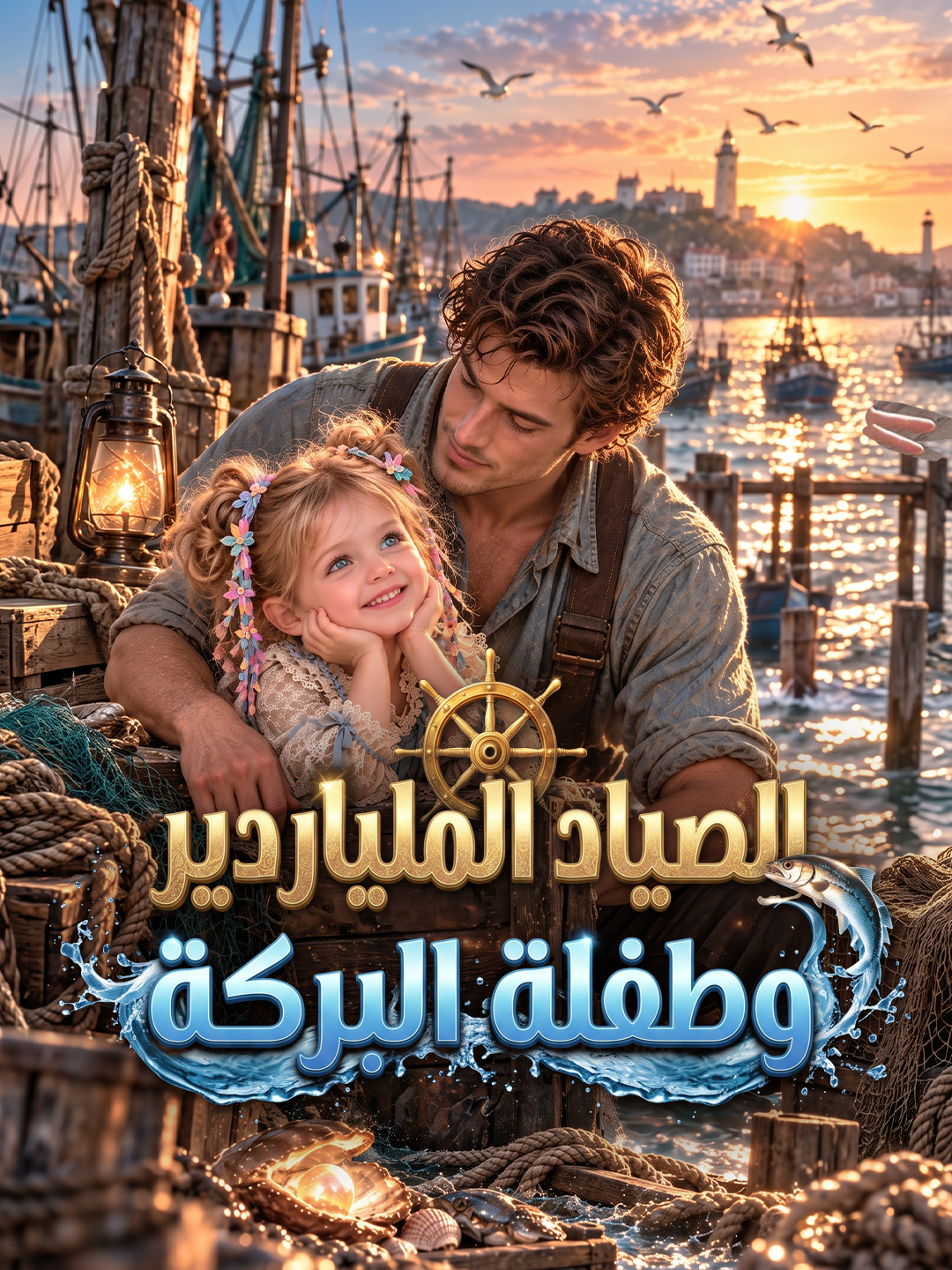 الصياد الملياردير وطفلة البركة short drama poster