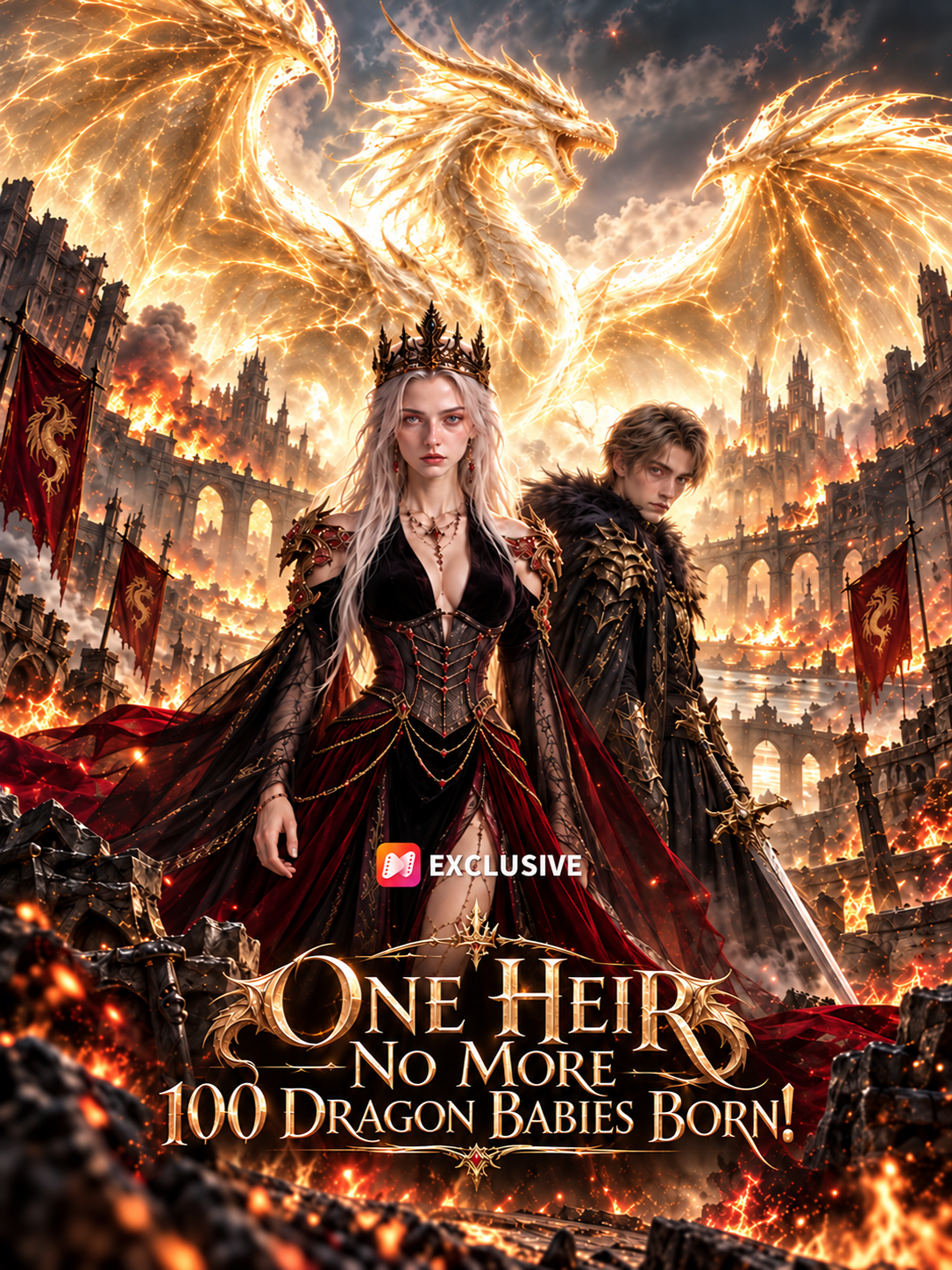 One Heir No More: 100 Dragon Babies Born! short drama poster