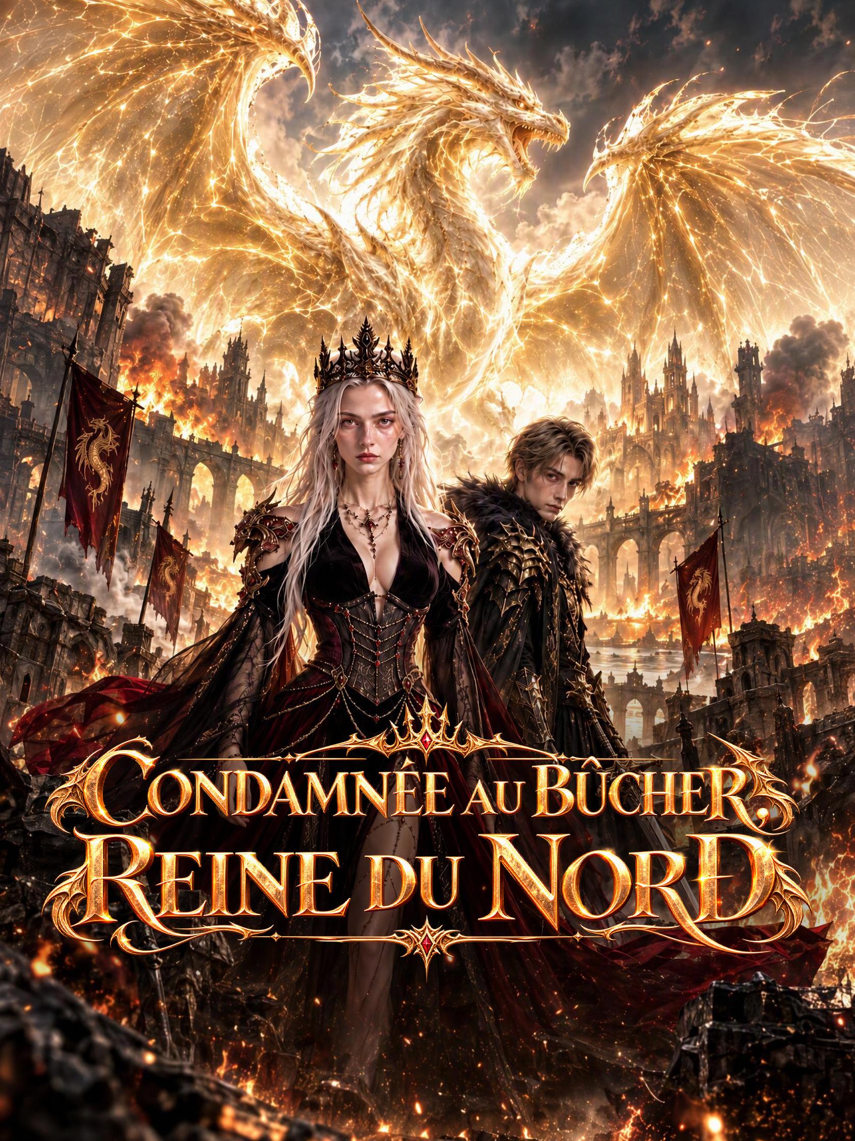 CONDAMNÉE AU BÛCHER, REINE DU NORD short drama poster