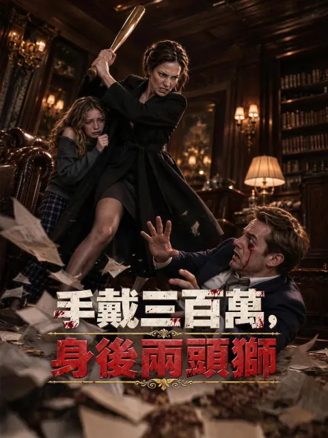 手戴三百萬，身後兩頭獅 short drama poster